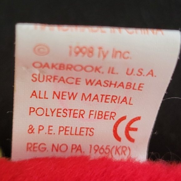 Ty Beanie Babies *RARE ERROR STAMP* Jabber Parrot Bird 1997 (Retired) - Picture 7 of 16